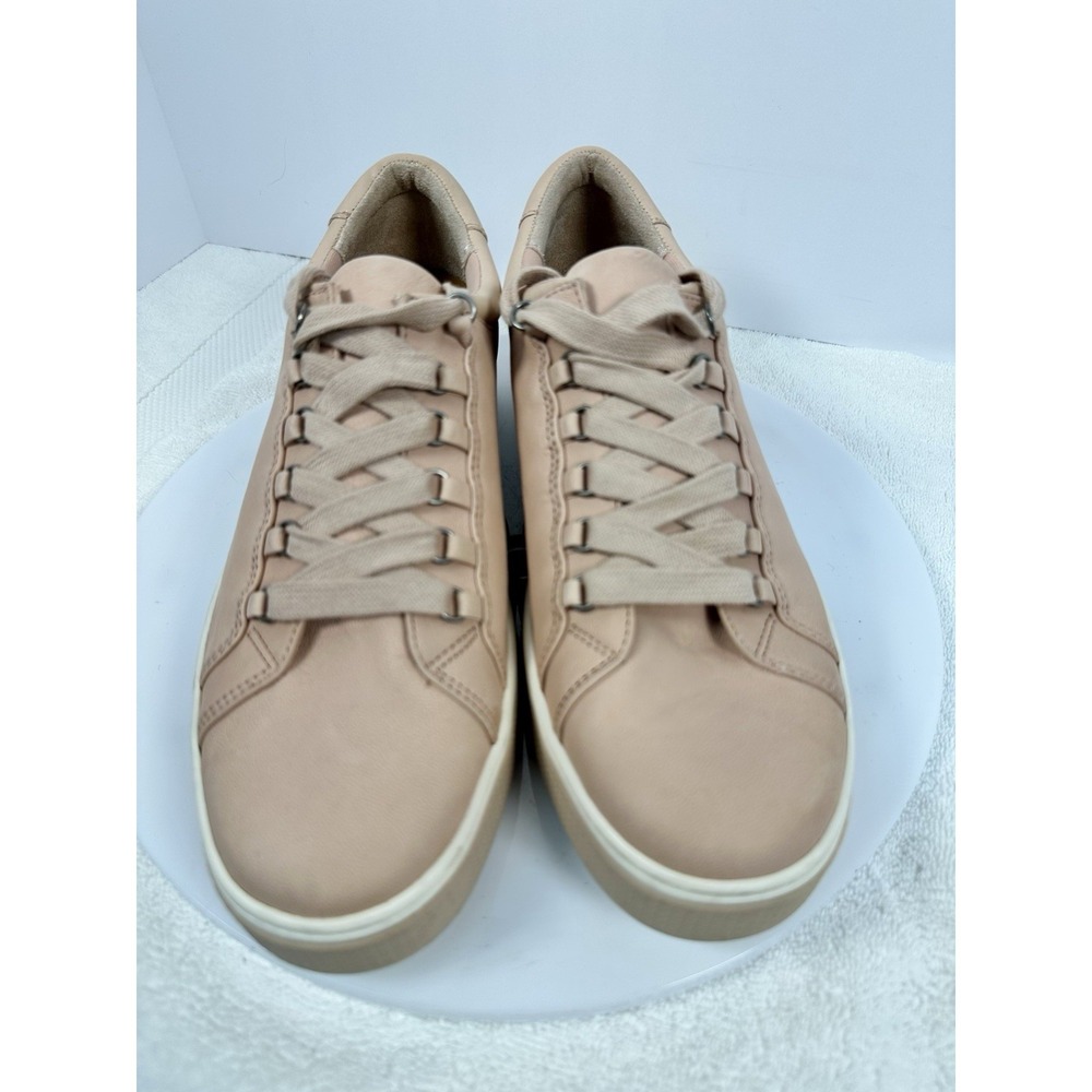 CARLSON Cnandes-Lea Women's Light Pink Laced Leather Sneakers Shoes Size 8.5